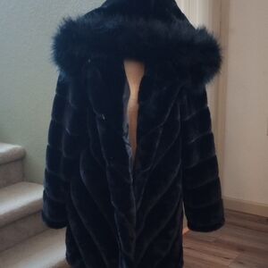 Calvin Klein Collection Black Teddy Jacket